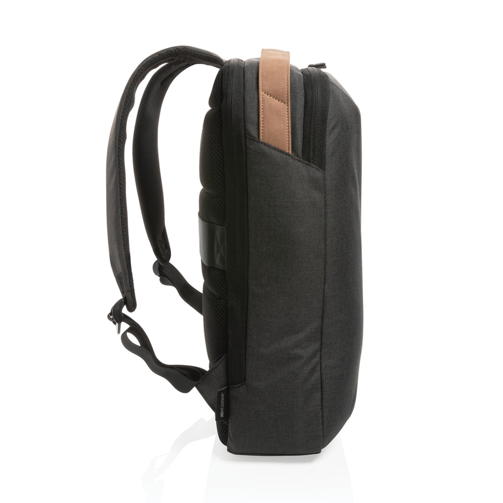 Branded Impact AWARE™ 300D two tone deluxe 15.6" laptop backpack