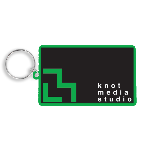 Recycled 80mm Rectangle Keyring