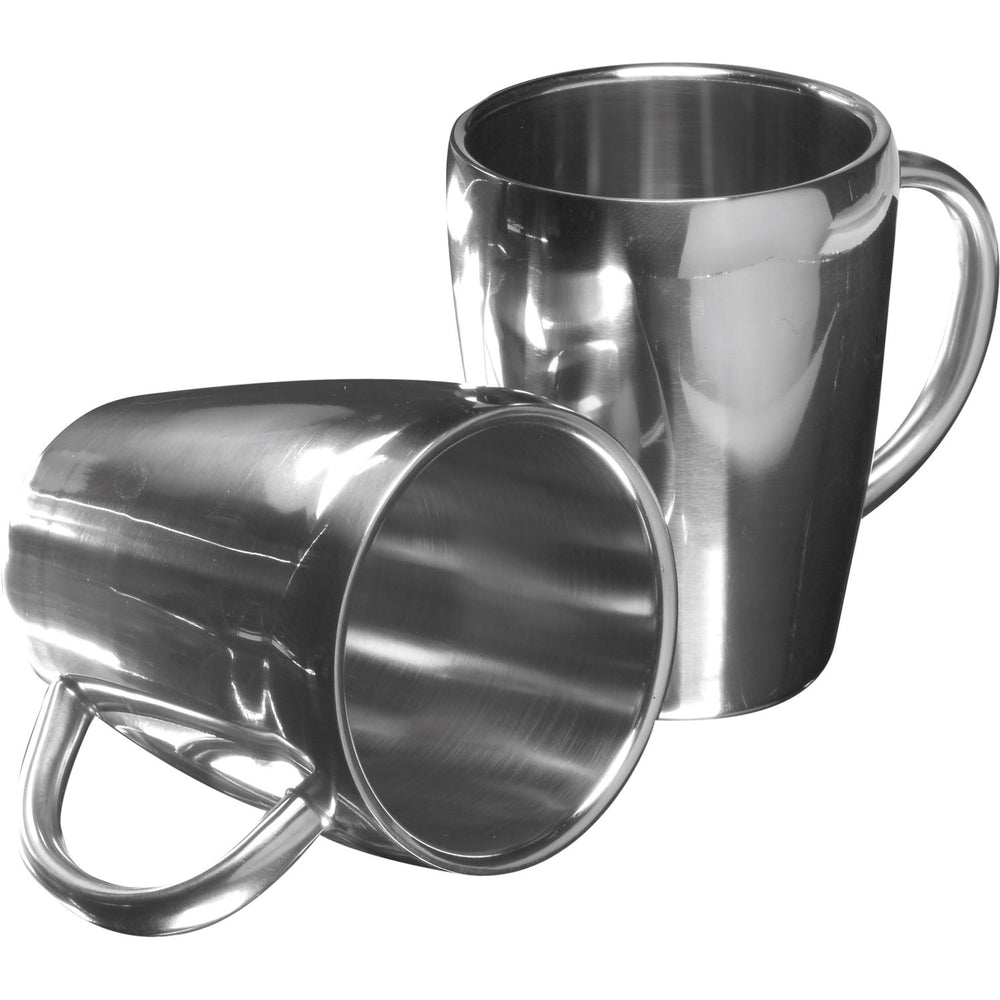 Branded Templemead Set of two steel mugs