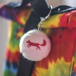 Branded Tennis Ball Keyring