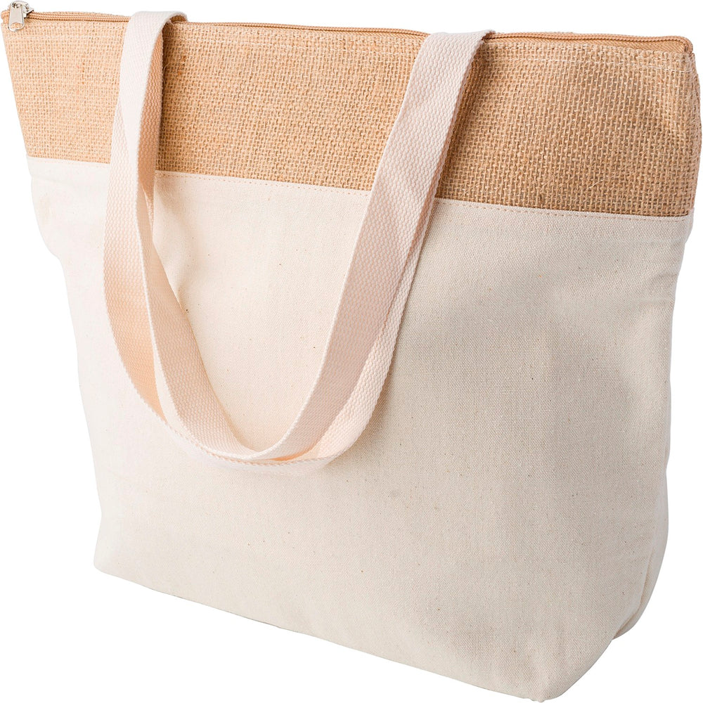 Hoodcroft Jute shopper cool bag