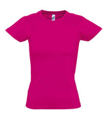 SOL'S Ladies Imperial Heavy T-Shirt Fuchsia
