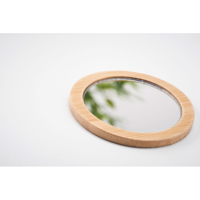 Branded Bamboo make-up mirror