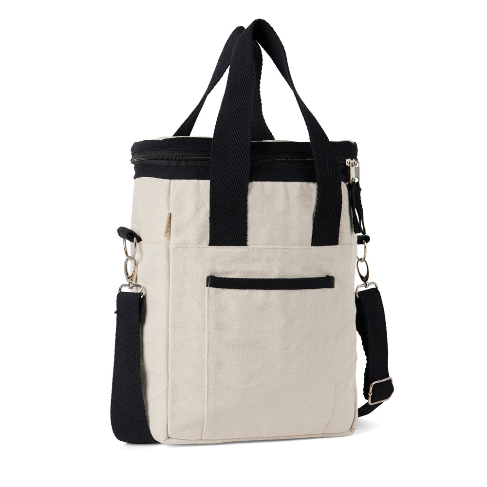 Branded VINGA Volonne AWARE™ recycled canvas cooler tote bag