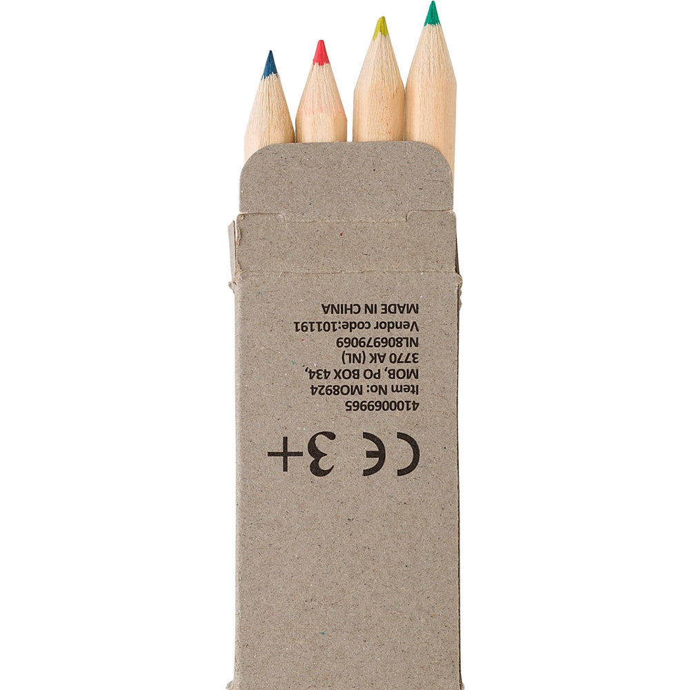 Branded Whack Coloured mini pencil set (4pc)