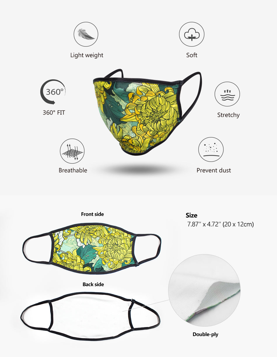 Standard Fabric Flat Face Mask