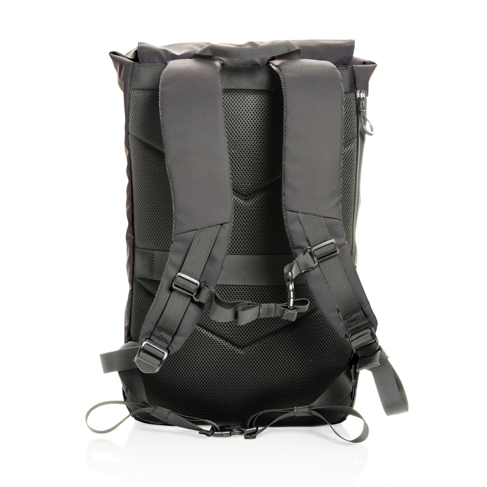 Branded Impact AWARE™ RPET water resistant 15.6" laptop backpack