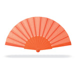 Branded Manual hand fan with plastic handle