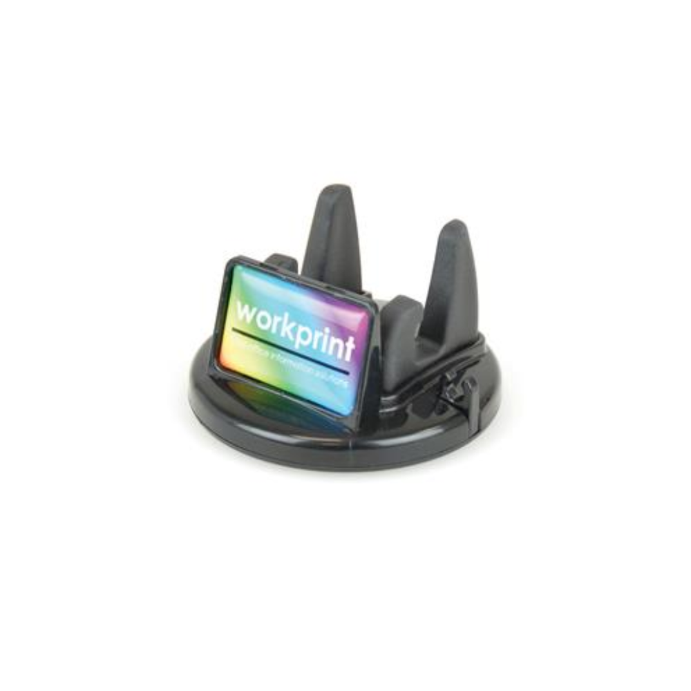 Branded Car Bracket Phone Holder. Twist Function. TPR grips