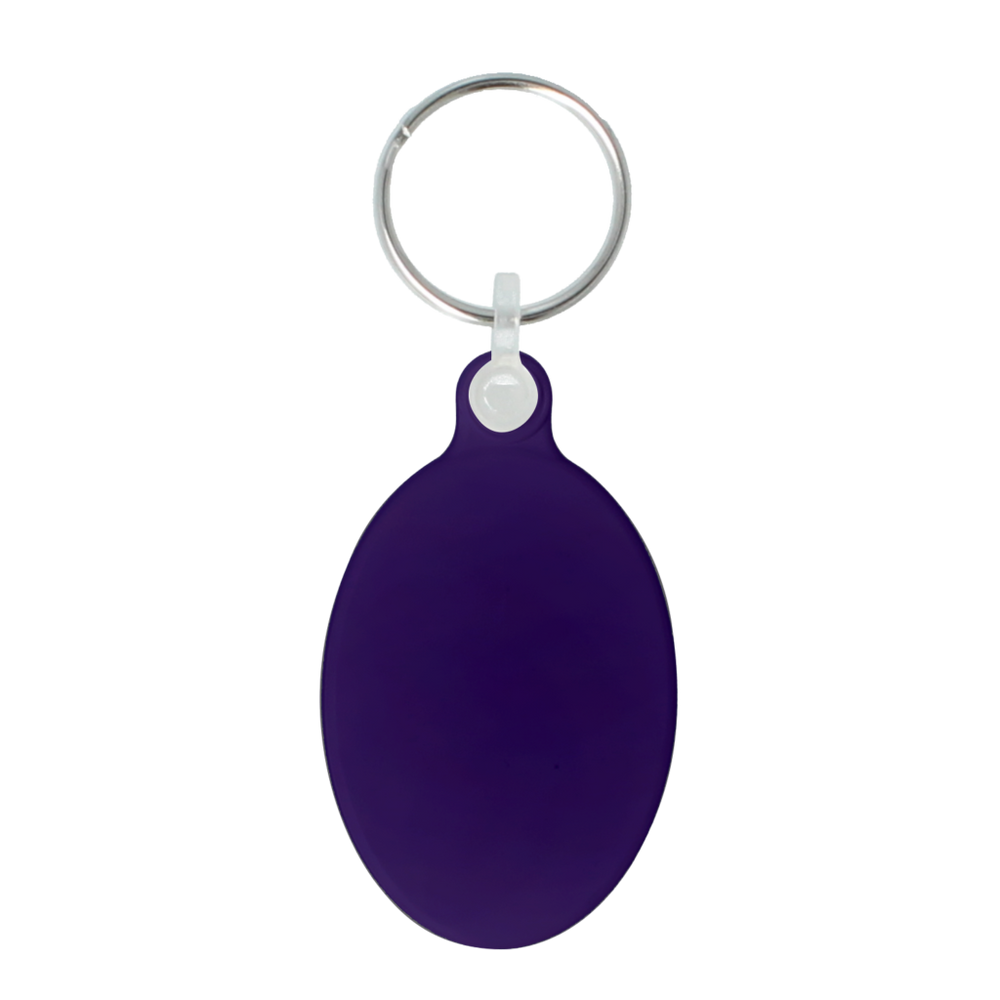 50mm Oval Keyring