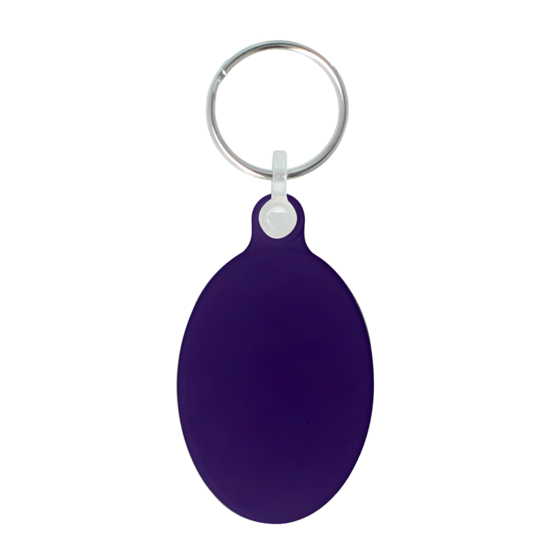 50mm Oval Keyring
