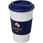 Branded Americano® 350 ml insulated tumbler with grip