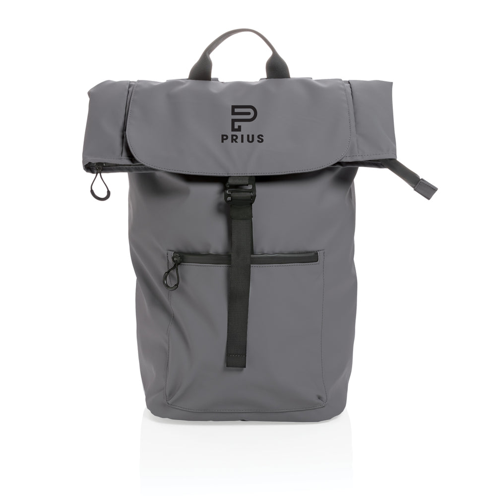 Branded Impact AWARE™ RPET water resistant 15.6" laptop backpack