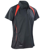 Spiro Team Spirit Polo Shirt Black/Red