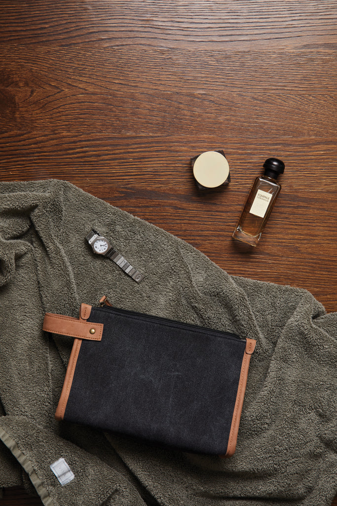 VINGA Bosler GRS recycled canvas toiletry bag