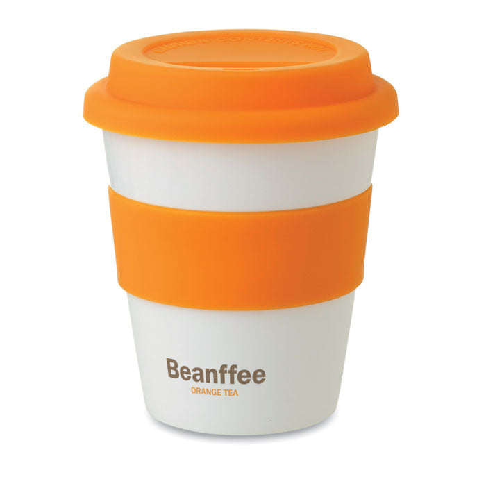 Branded PP tumbler with silicone lid