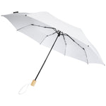 Branded Birgit 21'' foldable windproof recycled PET umbrella