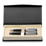 Orlando Metal Rollerball and ballpoint pen set Silver