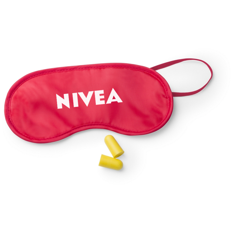 Branded Eye Mask with Ear Plugs Set