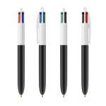 BIC® 4 Colours ballpen White/Black