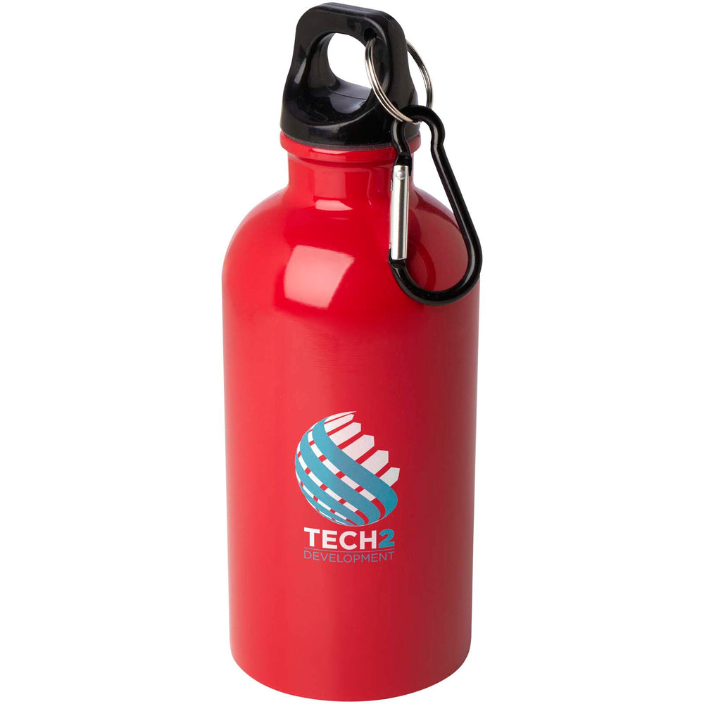 Oregon 400 ml RCS certified single wall stainless steel water bottle with carabiner