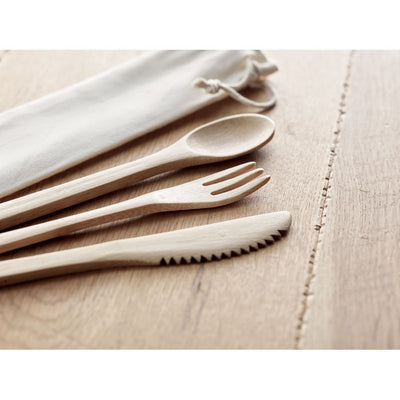 Re-usable Bamboo Cutlery Set