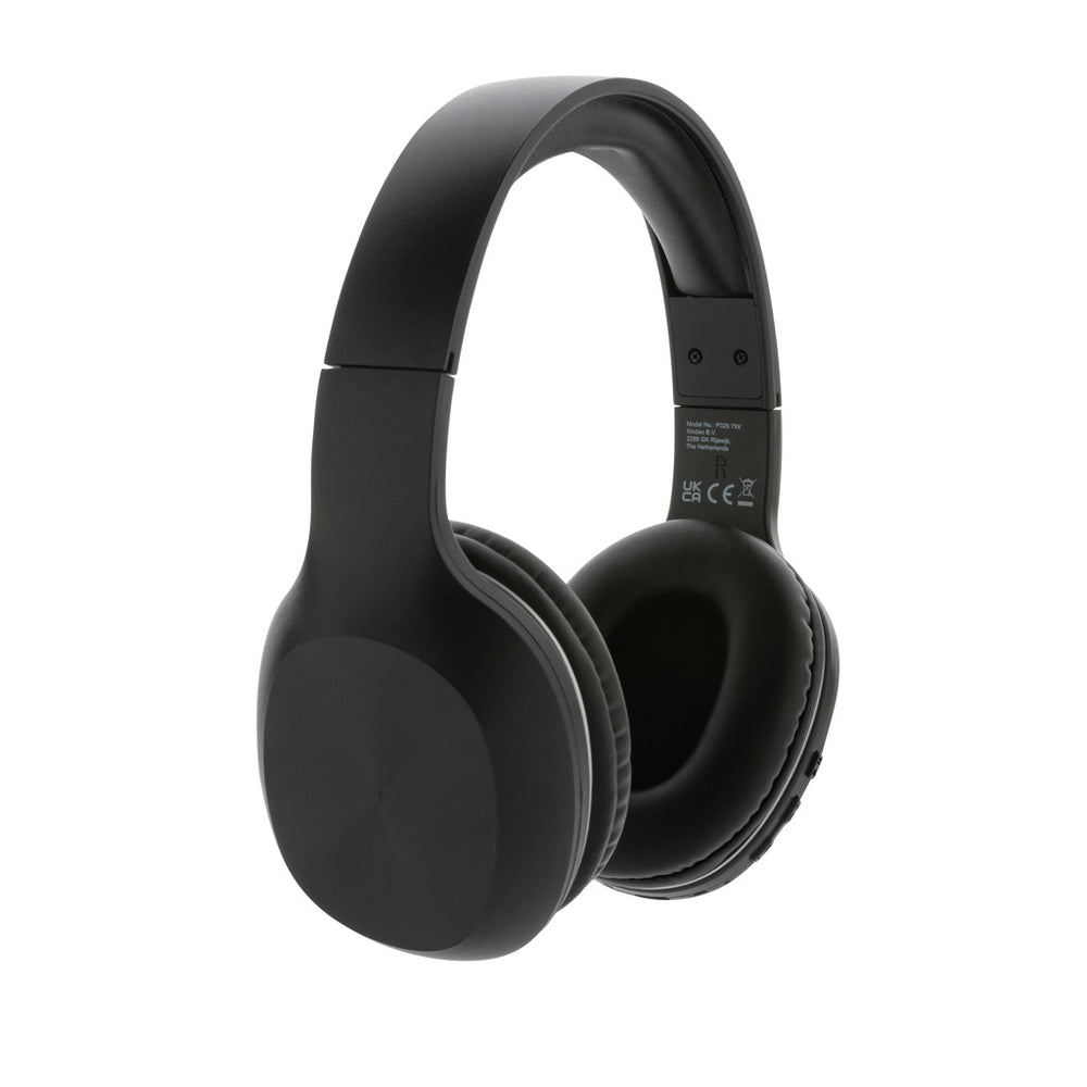 Branded RCS recycled plastic JAM wireless headphone