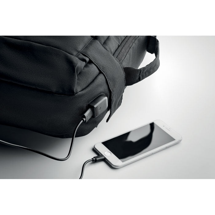 Branded Computer backpack in 300D RPET