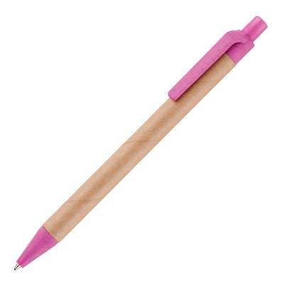 AYR CARD ball pen with wheat plastic trim