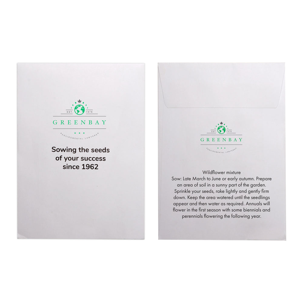 Seed Pack in White Paper Envelope Wild Flowers Mix