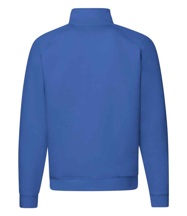 Fruit of the Loom Premium Zip Neck Sweatshirt Royal Blue
