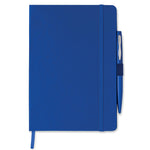 Branded A5 notebook with pen 72 lined