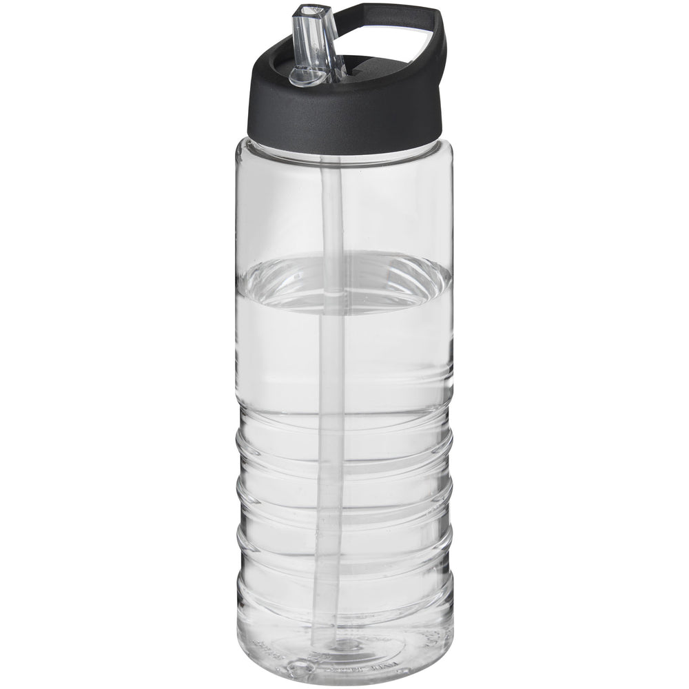 Branded H2O Active® Treble 750 ml spout lid sport bottle