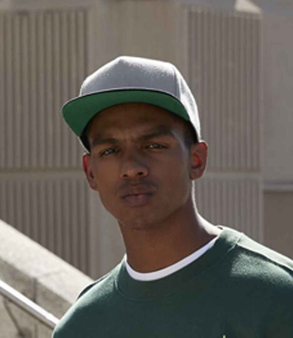 Branded Beechfield Original Flat Peak Snapback Cap
