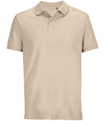 SOL'S Unisex Pacific Twin Piqué Polo Shirt Linen