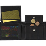 Branded Buxley Leather RFID credit card wallet