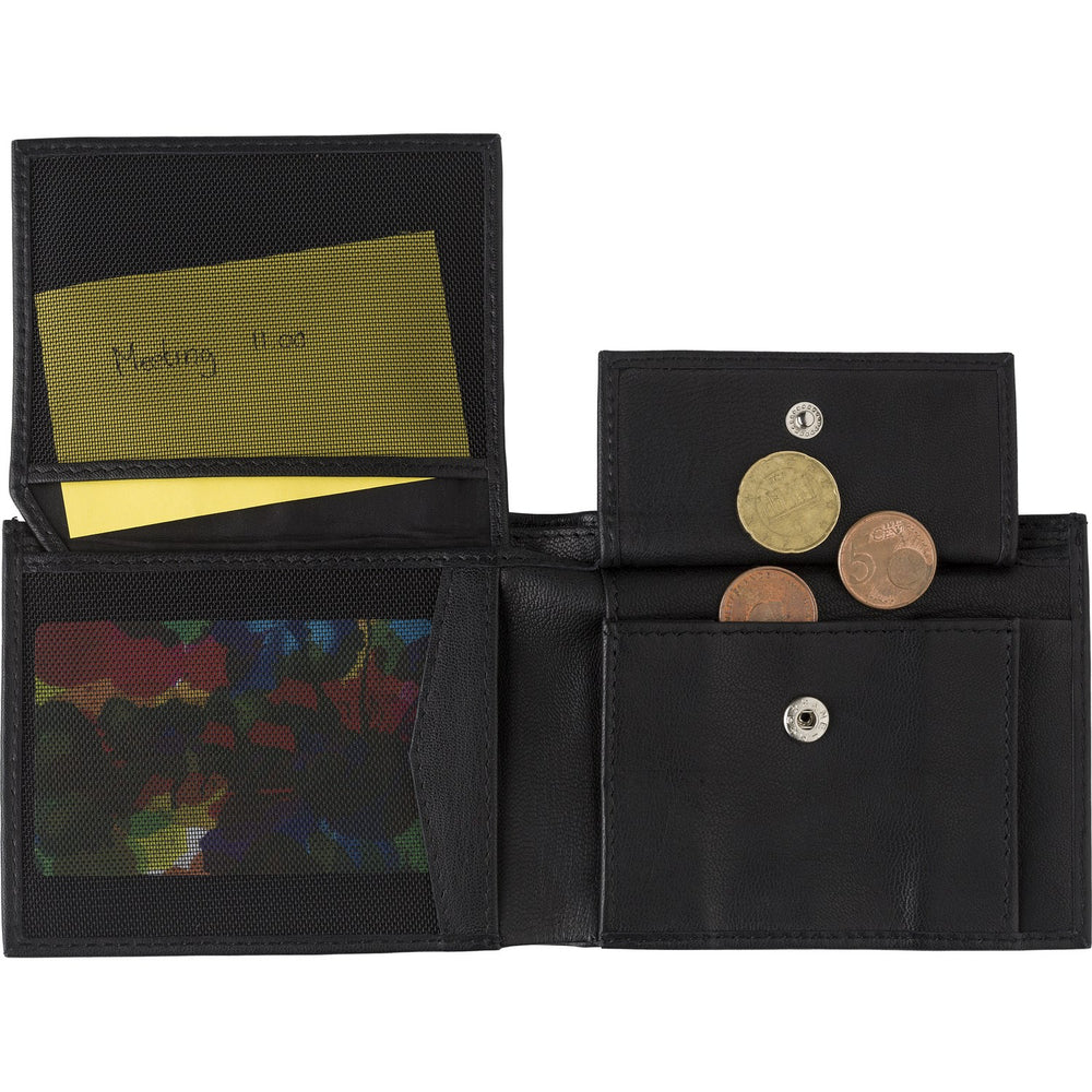 Branded Buxley Leather RFID credit card wallet