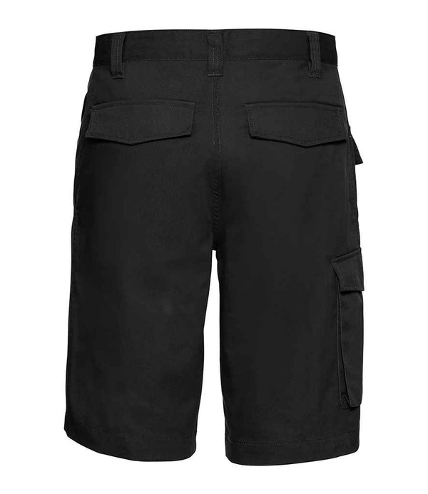 Russell Workwear Poly/Cotton Shorts Black
