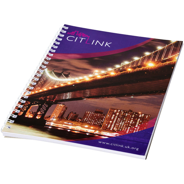 Branded Desk-Mate® A5 spiral notebook 80 pages