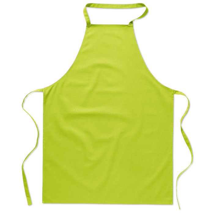 Kitchen apron in cotton Lime