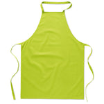 Kitchen apron in cotton Lime
