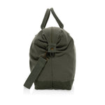 Branded Kezar AWARE™ 500 gsm recycled canvas deluxe weekend bag