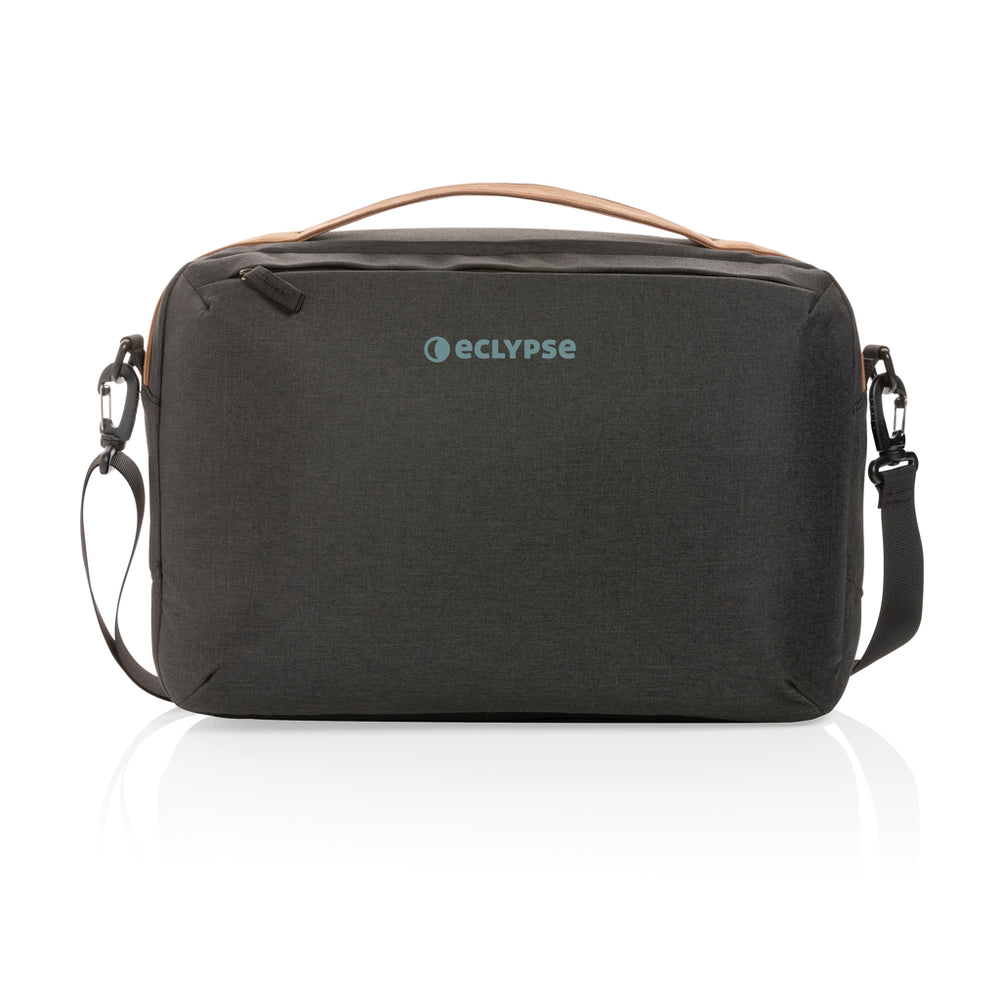 Branded Impact AWARE™ 300D two tone deluxe 15.6" laptop bag