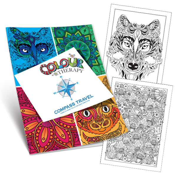 Colouring Therapy Book. A5 Size