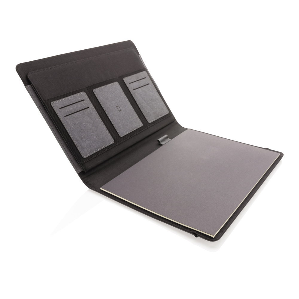Branded Recycled leather A4 portfolio