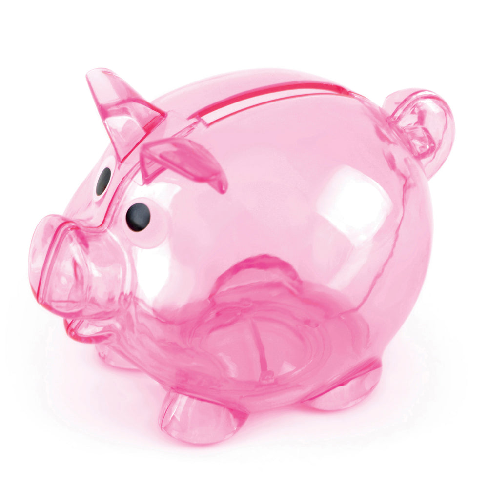 Branded Piglet Bank Mini Single Slot Translucent piggy bank