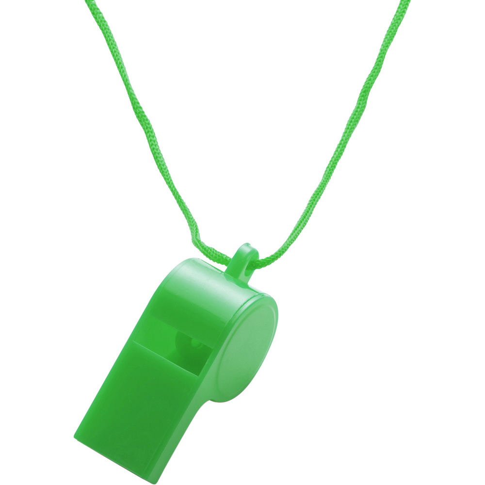 Branded Whistle with Neck Cord
