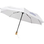 Branded Bo 21" foldable auto open/close recycled PET umbrella