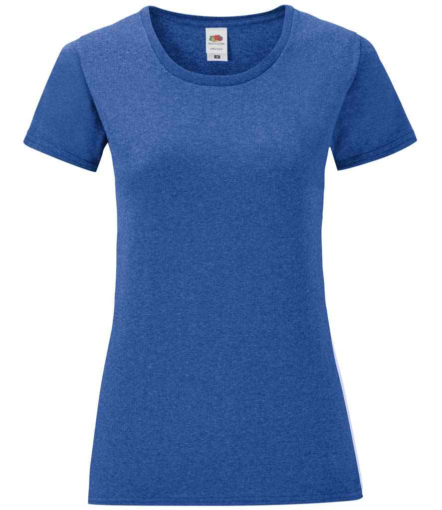 Fruit of the Loom Ladies Iconic 150 T-Shirt Heather Royal
