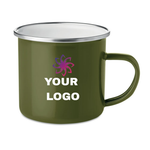 Branded Metal mug with enamel layer 350ml